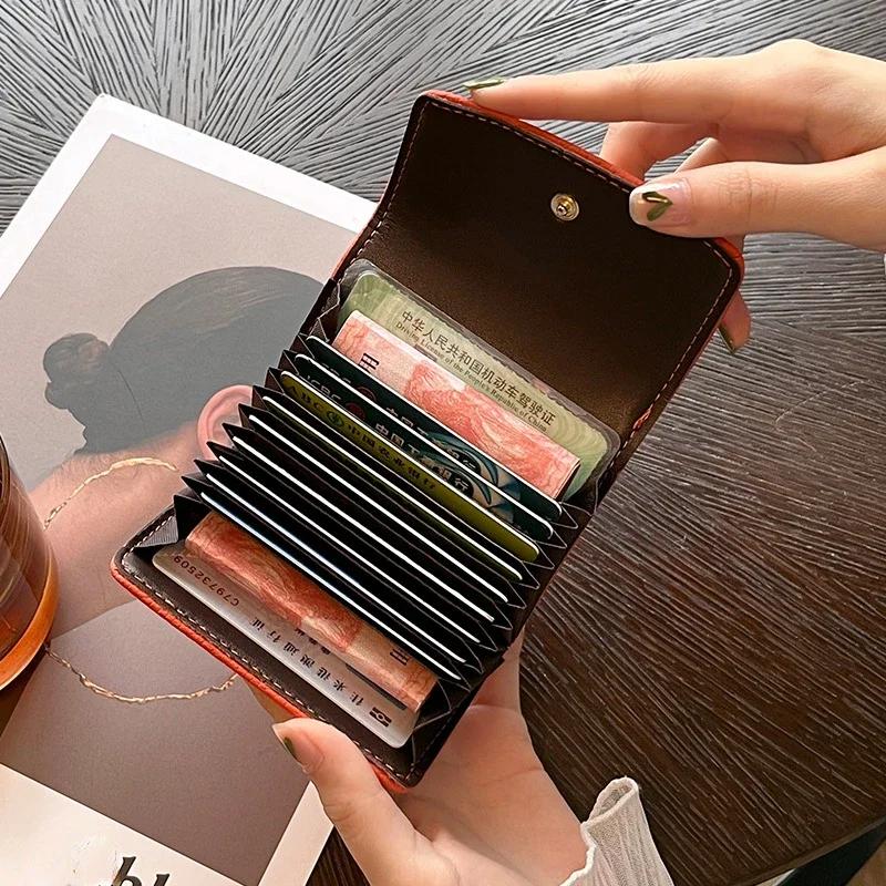 Women Fashion Cards Holders Bag Small Gift Coin Pouch PU Wallets ID Card Holder Cover