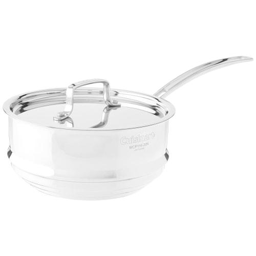 Cuisinart MCP116-20N MultiClad Pro Stainless Steel Skillet, 20cm, with Universal Steamer Cover