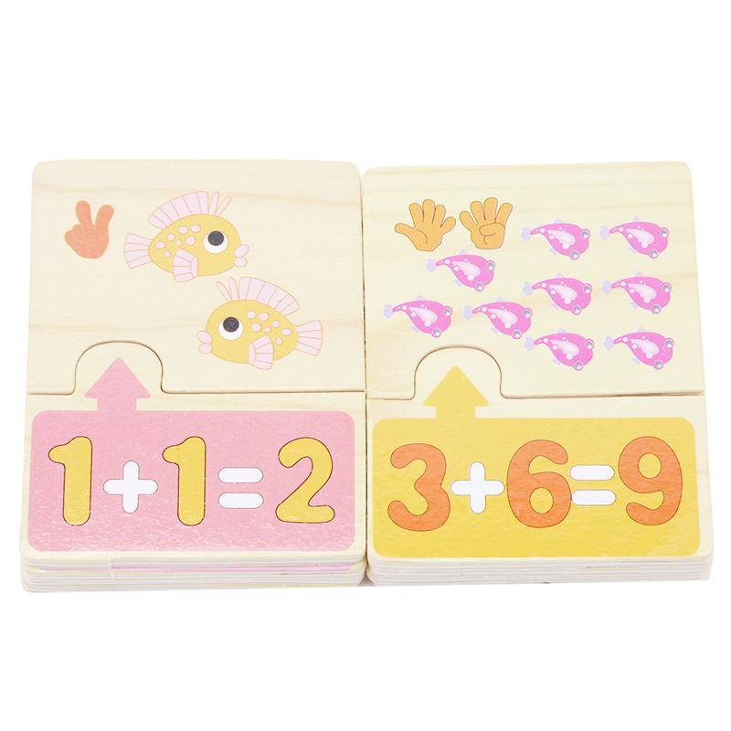 Baby Toys Animal Digital Operation Pairing Blocks Wooden Toy Child Educational Math Toy Infant Birth
