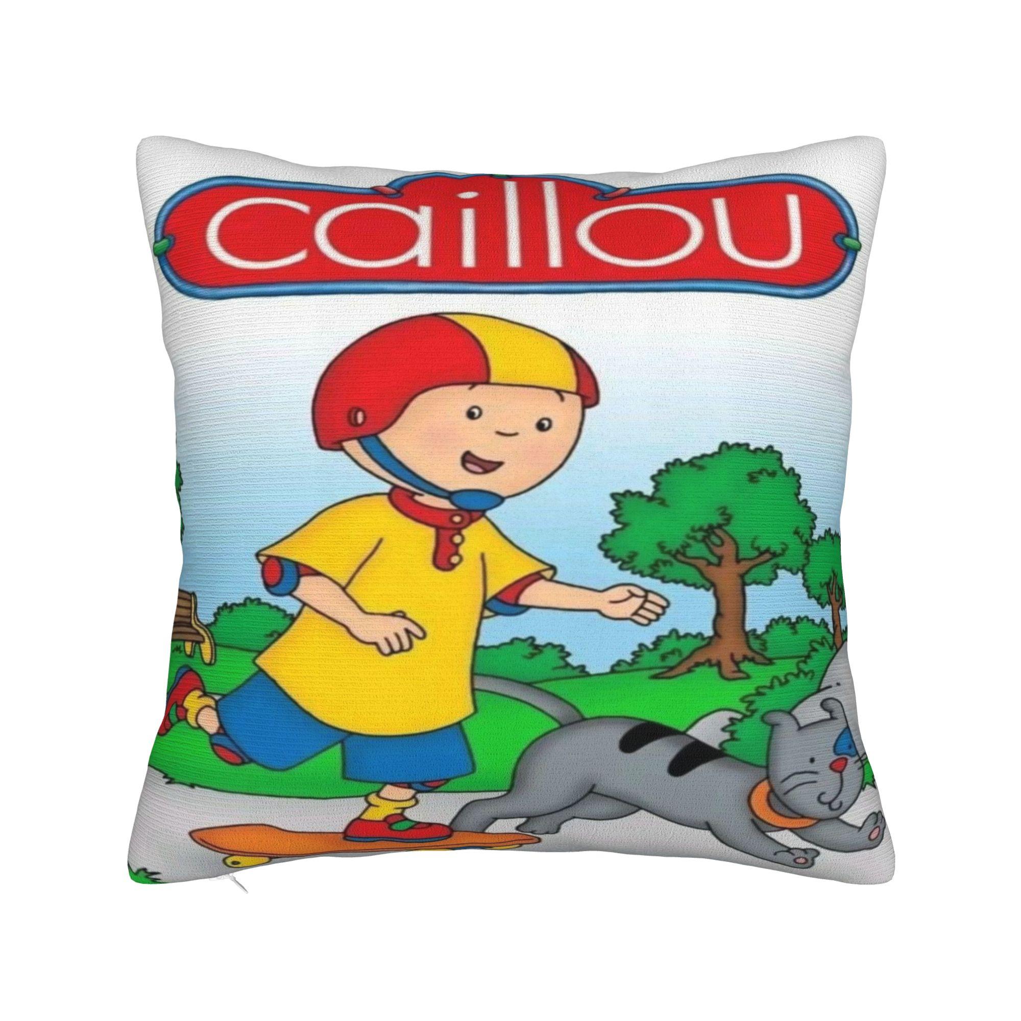 

Baby Friend C-Caillou Pillowcase Merch Printed Cushion Cover Pillow Covers Home Decorations Zippered Multi-Size 18x18in 45X45cm