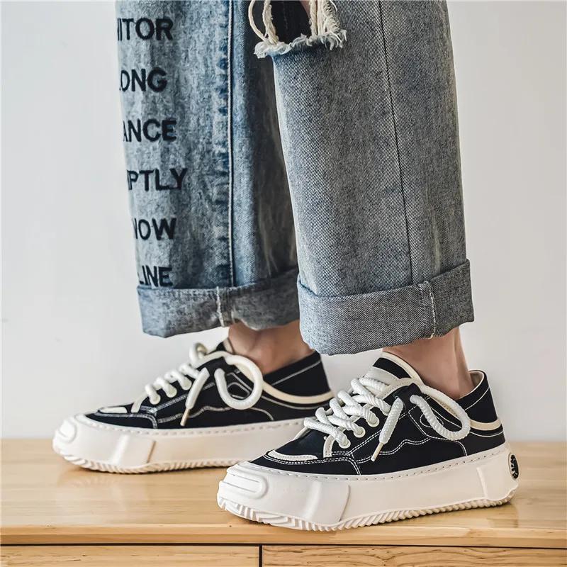 2024 New Canvas Shoes For Men Skateboarding Shoes Breathable Casual Outdoor Walking Sports Tenis Shoes Mens Sneakers