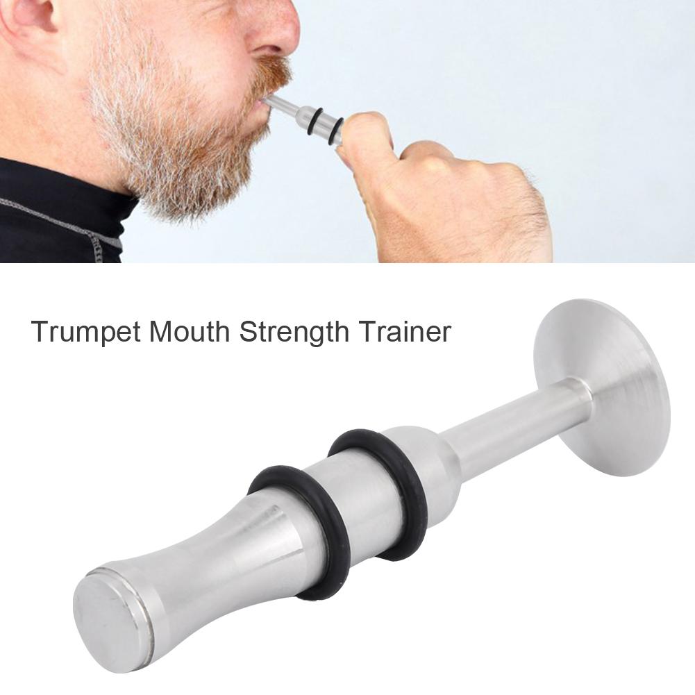 ND21 Trumpet Trombone French Horn Saxophone Flute Mouth Strength Trainer Metal Mouthpiece