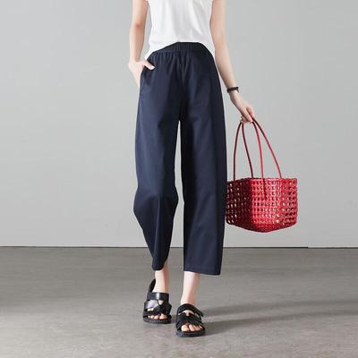 SOFSIL Women's High-Waist Cropped Wide-Leg Pants