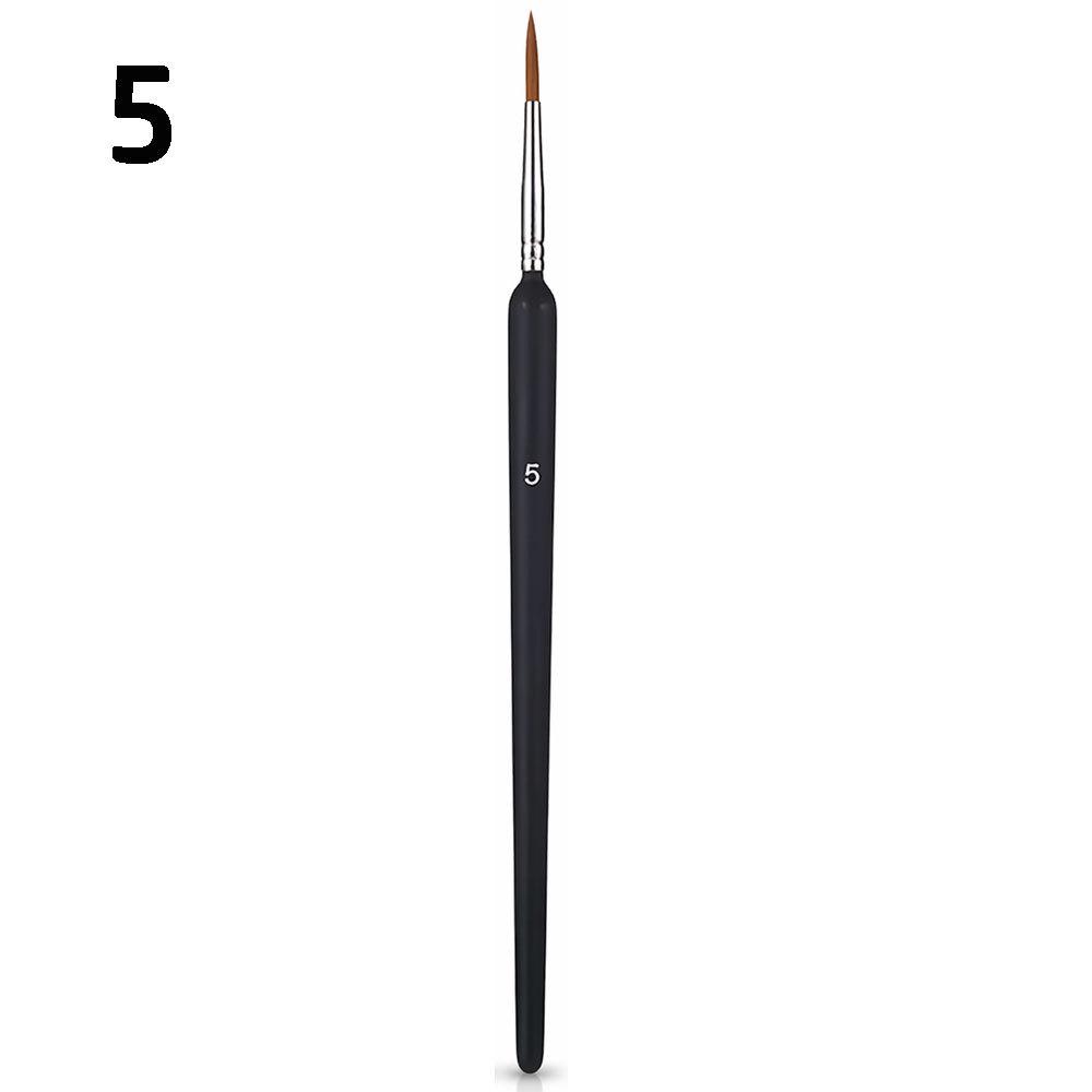 Outline Hand-Painted Watercolor Brush: Wolf Hair, Fine Line & Thick Round Handle for Chinese Painting & Nail Art.