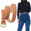 Casual Business Waist Belt Luxury Design Waistband Trendy Suede Leather Belt For Women