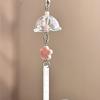 Transparent Keychain Cute Wind Chime Pendant Keyring Mobile Phone Lanyard Kawaii Bag Decorative Accessories Home Decorations