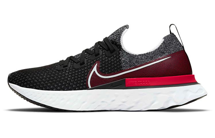 Nike React Infinity Run Flyknit Black University Red CD4371-014 45.5
