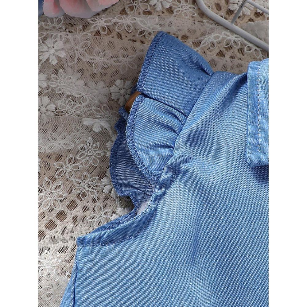 Sweet Girls Baby Dress Set Foreign-style Printing Summer Children 6M-3Y Cake Skirt