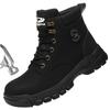 Men's Shoes Outdoor Waterproof Protective Boots Steel Toe Shoes for Men Anti-smash Anti-puncture Work Boots Indestructible Boots