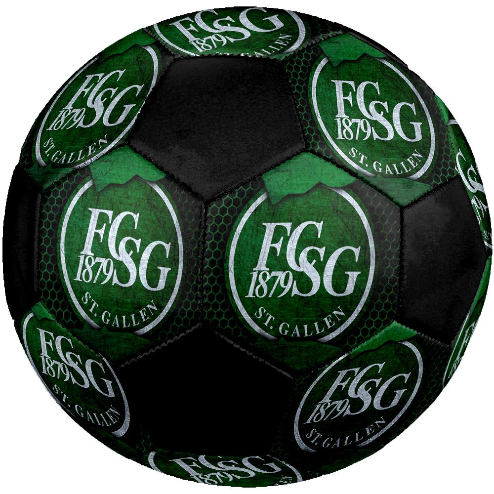 SIZE 5 FC St. Gallen Soccer Ball Colorful All Ages Machine Stitched PVC Competition Ready Durable High-Bounce