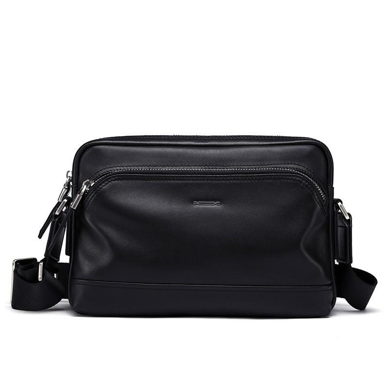 Men s Shoulder Bag Crossbody Multifunctional Practical Leather Soft Business Top Layer Cowhide 25x7x17