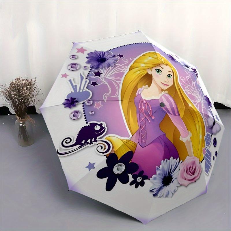 1pc Tangled, Princess Rapunzel Automatic Umbrella | Portable Foldable 8-Rib Manual Open, Casual Accessory, Durable Canopy yy250823026