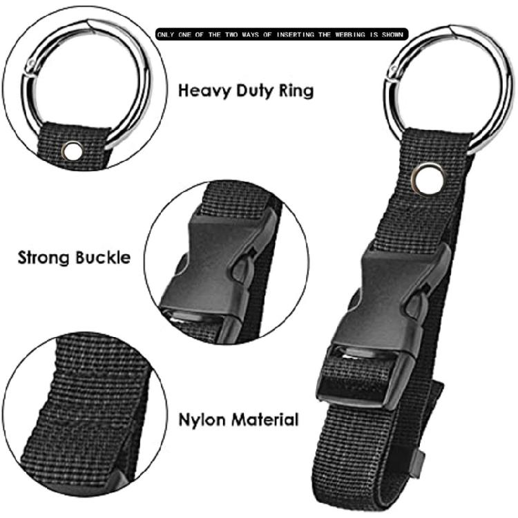 Adjustable Suitcase Belt Strap with Buckle Anti-Theft Backpack Buckle for Travel
