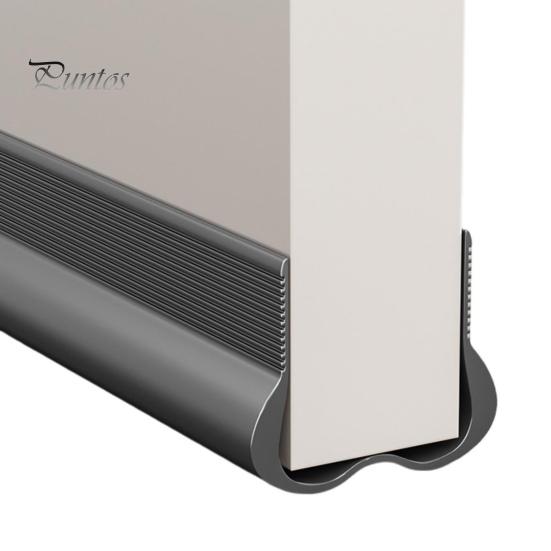 PVC Door Sweep Adhesive Cuttable Under-Door Weather Stripping Exterior Interior Door Seal Noise Dust Stopper Door Bottom Gap Filler Sealing Strip