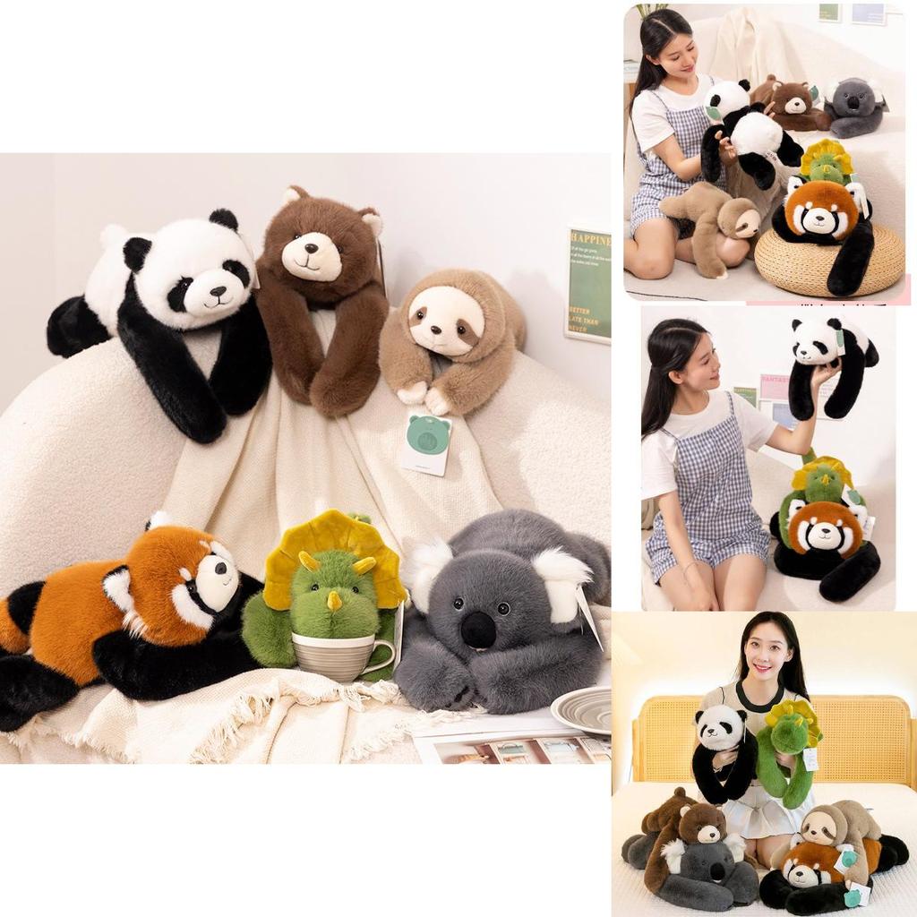 Adorabile Peluche Panda Procione Koala Bradipo Bambola Ideale Per Bambini Morbido Cuscino da Coccolare