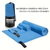3PC Fast Dry Sport Towel Multifunctional Travel Swimming Yoga Ultra Soft Lightweight Super Absorbent Microfiber Material for Gym