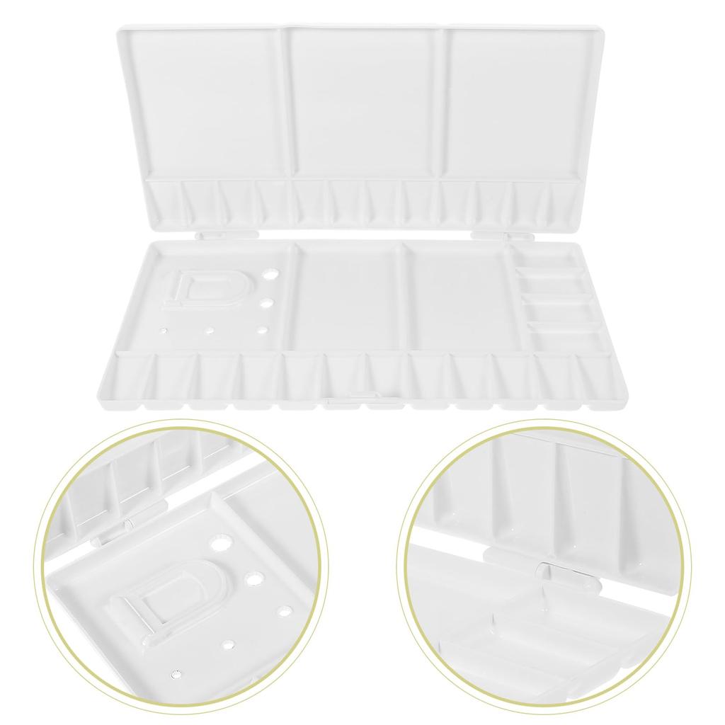 Artibetter Pigment Palette Painting Palette Watercolor Palette Watercolor Paints Paint Case Painting Plate Plastic Painting Supplies with Lid DIY