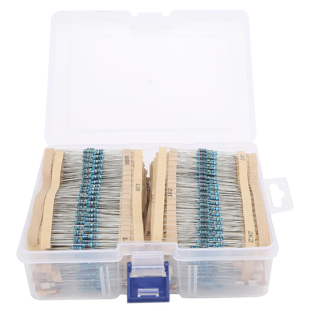3120Pcs Metal Film Resistor Kit 156 Values Protection Assorted Set Electronic Components 1 4W