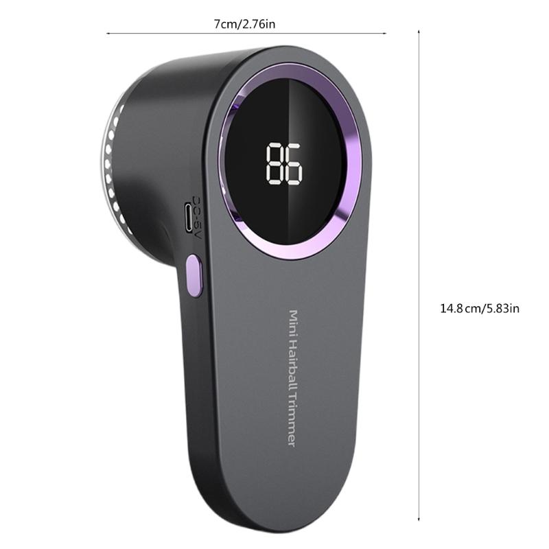 Fabric Grooming Tool with LED Display Electric Lints Removers for Clothing