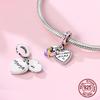 Mother Child Charms Copper Family Dangle Pendant Fit Bangle Bracelet Necklace Diy Jewelry