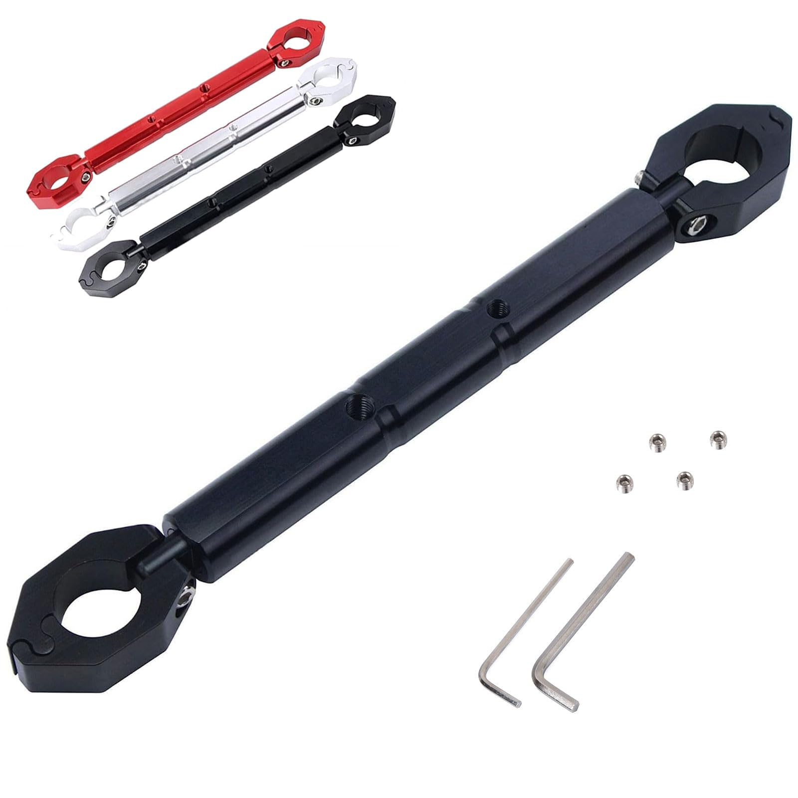 

Quitoka 250 Motorcycle Handlebar Universal Handlebar Stabilizer Brace 22mm Outer Diameter V-Strom Brace, Bar, (Black) чорний