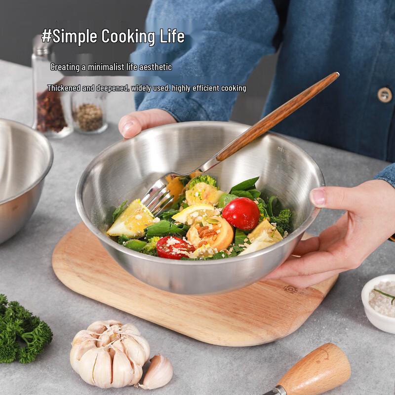 Edelstahl-Rührschüssel mit Skala