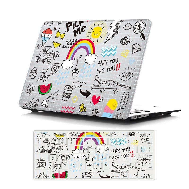 MacBook Pro 13-inch Air Protective Case Hard Shell Cover Laptop With Colorful Print Design
