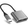 USB C To AR Glasses and Charging Adapter, Charge and Play, Up To 100W PD Fast Charging for Switch, Steam Deck, iPhone 15/16 & Viture/Rokid/Xreal AR