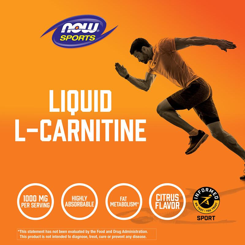Sports, Liquid L-Carnitine, Citrus, 16 Fl Oz (473 Ml)
