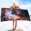 Schönes Weltraum-Galaxie-Nebel-Sterne Strandtuch Mikrofaser Pooltuch Saugfähig Schnelltrocknend Strandtuch Sandfreie Decke für Kinder
