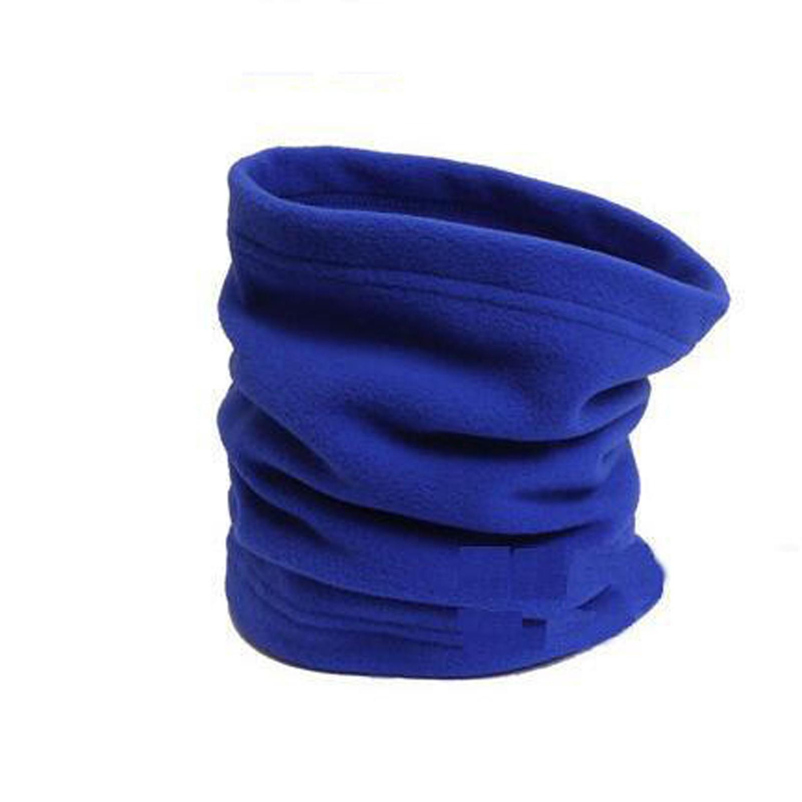 

Мужская и женская уличная флисовая куртка-нагрудник для верховой езды, теплый шарф-маска One Size синий