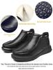 Herren Winter Echtleder Wollfutter Freizeitschuhe mit Samtverdickung