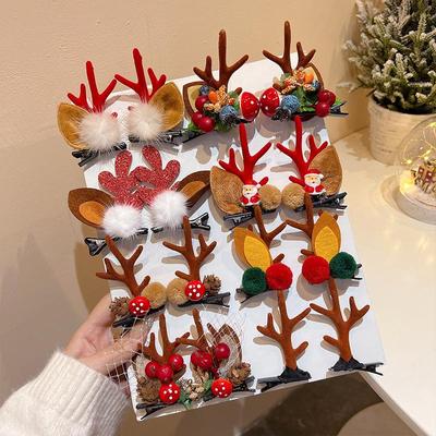 Weihnachts Rentier Geweih Haarspange für Frauen - Mori Stil Haarnadel und Haarband Accessoire