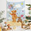 Newins Birthday Cake Velvet Wall Hanging for Dorm or Bedroom