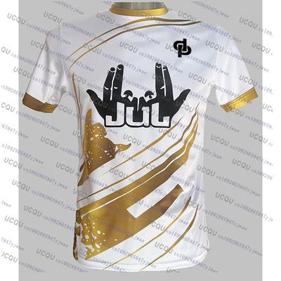 JUL T-Shirts Herren und Damen Rosa Atmungsaktiv Schnelltrocknend Training DP Fußballtrikots Sommer Mode Lässige Sportoberteile