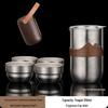 Luxury Pure Titanium Kung Fu Tea Set with High-End Teapot & Gift Box