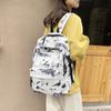 New Chinese Style Ancient Style Ink Painting Printed Backpack Female Student Schoolbag Literary Light Casual Travel Backpack