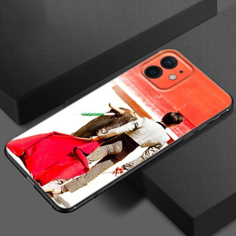 Spansk Matador Mobilskal För Apple iPhone 13 12 Mini 11 Pro XS Max X XR 8 7 6S 6 Plus SE 2020 5S 5 Mjukt TPU Svart Skydd