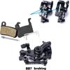 Bike Disc Brake Kit, 2pcs 160mm Stainless Steel Rotors, Calipers, Lever & Cables for Front & Rear