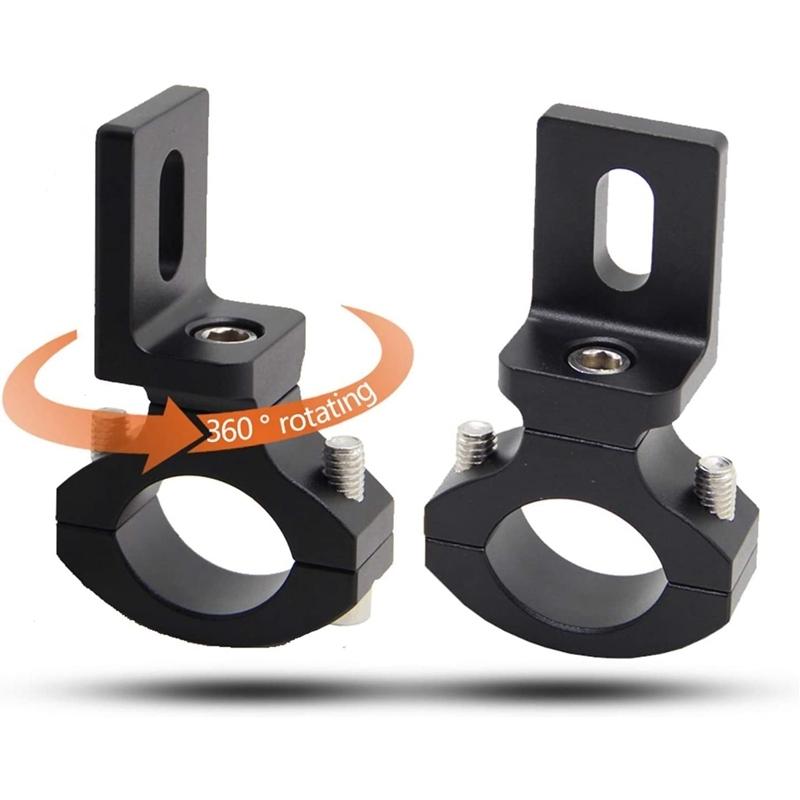 Universal Handlebar 22 25mm 7/8 Inch Motorcycle Headlight Bracket Spotlight Tube Clamp for Cafe Racer Chopper,TG81