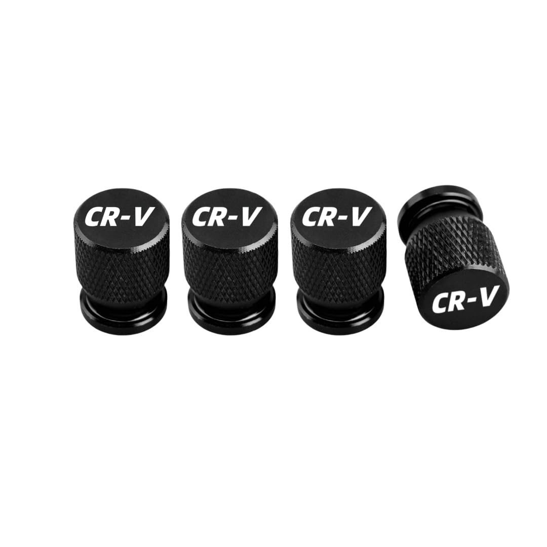 

CRV Tire Valve Cap, Valve Stem Cap, Aluminum Alloy Tire Valve, Dust Cap for CRV чёрный