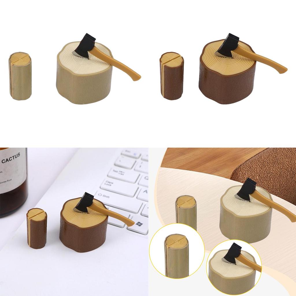 1/12 Scale Mini Garden Accessories Set and Wooden Stake, Terrarium Figurine
