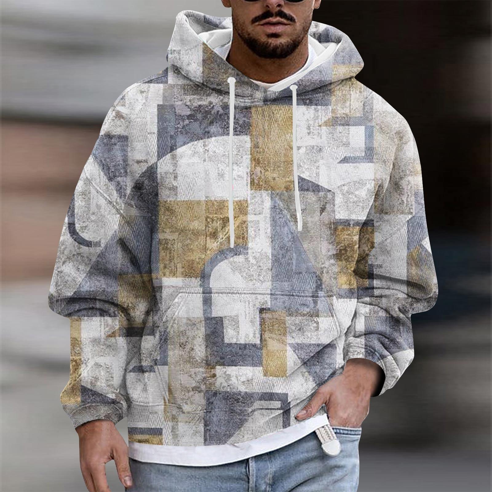 

Мужское плюшевое теплое пальто с принтом, флисовый свитер, повседневное пальто, свитер с карманами, осенне-зимнее пальто XXXXL