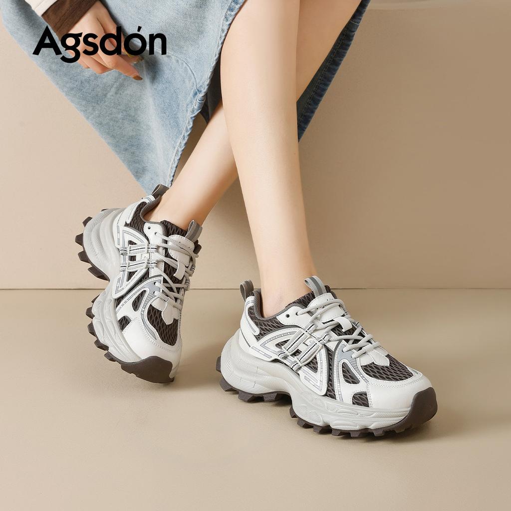 Platform dad shoes new spring show high casual great-looking soft-soled sneakers