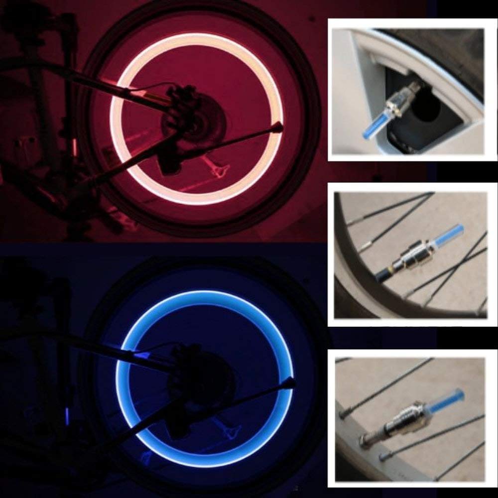 lifepower Tire Valve Cap LED Light, Operated, Vibration Sensor, Blue and Red, Selectable,