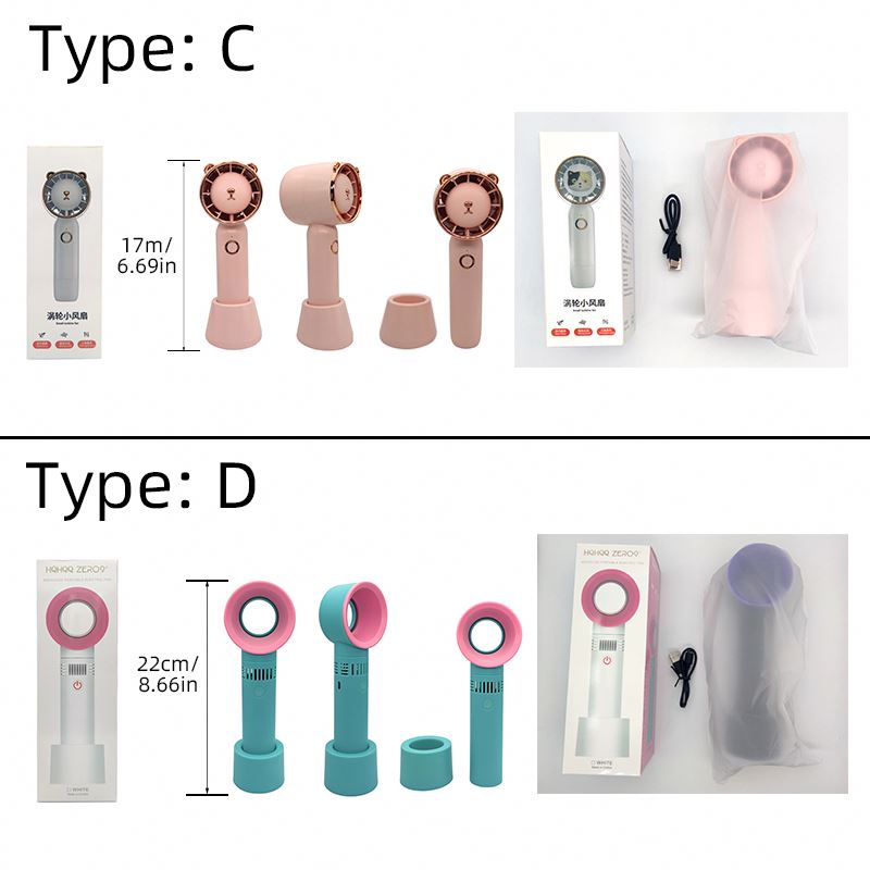Grafted Nail Cooling Conditioning Eye Fan Glue Rechargeable Extension Lash Handheld Bladeless Blower Air Dryer Eyelash USB Mini