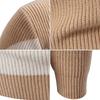 Men's Winter Thick Knit Color-Block Patchwork Sweater
