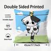 Restrained Animal Anime Kwaii Cute Cushion Cover Pattern Printed Pillowcase for Living Room Sofa Cushion Cover & Bedroom Decor