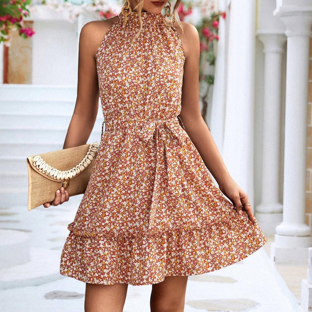 Rochie Sexy Casual de Modă pentru Femei cu Flori