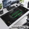 Custom Name Text Mouse Pad Fendt Personalized Desk Pad For Work And Gaming